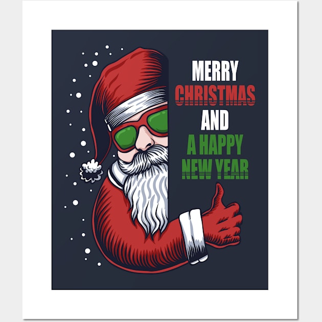 Merry Christmas Wall Art by be yourself. design